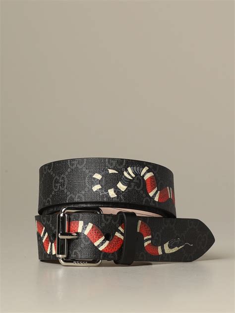 cinture gucci serpente|Ceinture Gucci Noir taille 85 cm en Serpent d'eau .